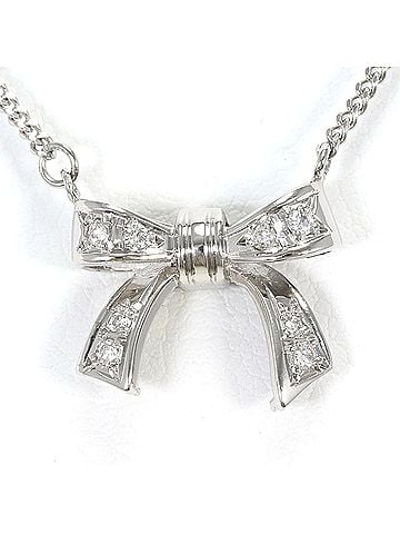 Unbranded Platinum (PT850) Necklace with 0.08 ct Diamond, Certificate of Authenticity, Total Weight 5.3g, 40cm, Like New Condition. (view 1)