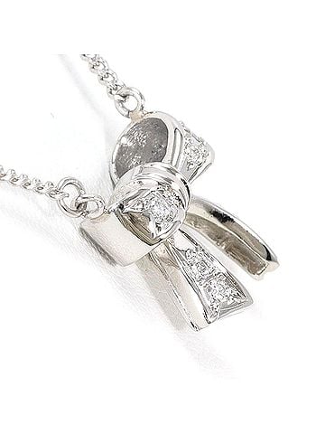 Unbranded Platinum (PT850) Necklace with 0.08 ct Diamond, Certificate of Authenticity, Total Weight 5.3g, 40cm, Like New Condition. (view 2)