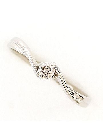 Unbranded K14 14K WG White Gold Ring with 0.08ct Diamond, Total Weight 0.9g, Like New Condition. (view 1)