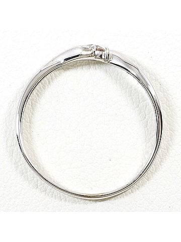 Unbranded K14 14K WG White Gold Ring with 0.08ct Diamond, Total Weight 0.9g, Like New Condition. (view 2)