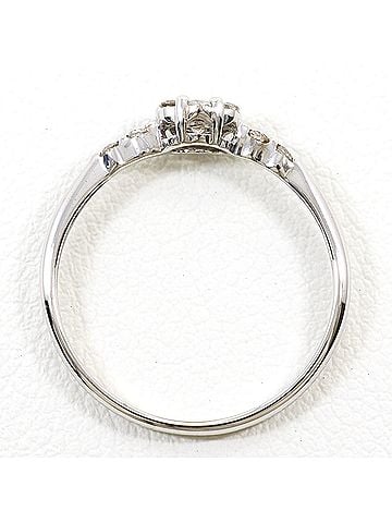 Unbranded K14 14K WG White Gold Ring, 1 Diamond, 0.20ct, Total Weight 1.1g, Like New Condition. (view 2)