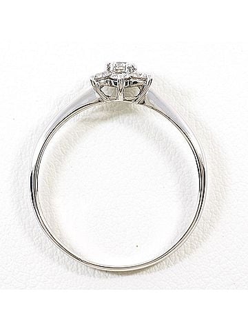 Unbranded K14 14K WG White Gold Ring with 0.50ct Diamond, Total Weight 1.5g, Like New Condition. (view 2)