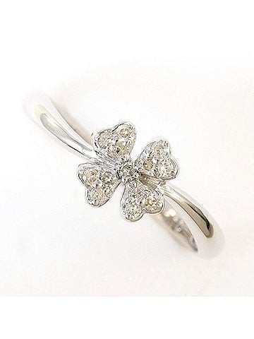 Unbranded K14 14K WG White Gold Ring, 1 Diamond, 0.10ct, Total Weight 1.5g, Like New Condition. (view 1)