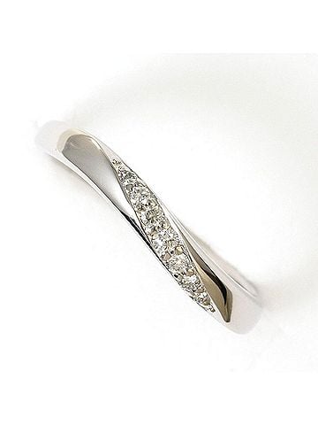 Unbranded PT900 Platinum Ring with 0.05 ct Natural Diamond, Total Weight 2.7g, Like New Condition. (view 1)