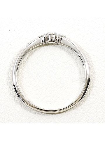 Unbranded PT900 Platinum Ring with Pink Tourmaline and Diamond (0.07 ct), Total Weight 2.4g, Like New Condition. (view 2)