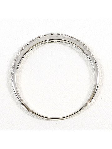 Unbranded PT900 Platinum Ring with 1 Diamond (0.19 ct), Total Weight 1.5g, Like New Condition. (view 2)