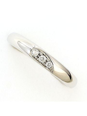 Unbranded PT950 Platinum Ring with 0.05 ct Diamond, Total Weight 4.2g, Like New Condition. (view 1)