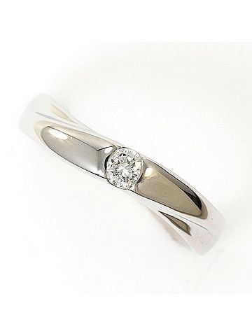 Unbranded PT1000 Platinum Ring with 0.10 ct Diamond, Total Weight 5.6g, Like New Condition. (view 1)