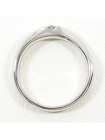 Unbranded PT1000 Platinum Ring with 0.10 ct Diamond, Total Weight 5.6g, Like New Condition. (view 2)