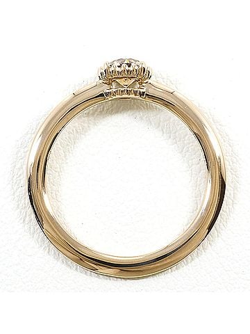 Unbranded 18K (18-karat) Yellow Gold Ring - 18KYG with 0.30ct Brown Diamond (Total Weight Approx. 2.4g) Like New Condition (view 2)