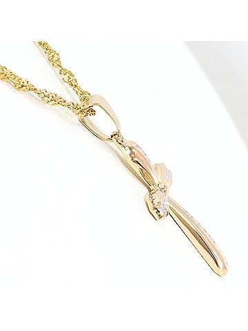 Unbranded K14 14K YG Yellow Gold Necklace, 42cm total weight, like new. (view 2)