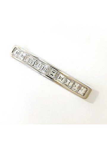 Unbranded PT900 Platinum Ring, 1 Diamond, 0.37ct, with Certificate of Authenticity, Total Weight 3.6g, Like New Condition. (view 1)