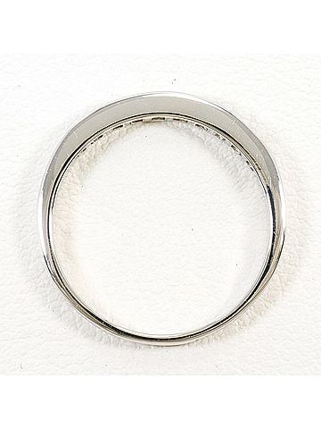 Unbranded PT900 Platinum Ring, 1 Diamond, 0.37ct, with Certificate of Authenticity, Total Weight 3.6g, Like New Condition. (view 2)