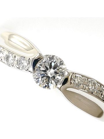 Unbranded PT900 Platinum Ring with 0.30ct Diamond, Certificate of Authenticity Included, Total Weight 3.4g, Like New Condition. (view 2)
