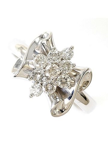 Unbranded PT900 Platinum Ring, 1 Diamond, 0.53ct, with Certificate of Authenticity, Total Weight 8.3g, Like New Condition. (view 1)