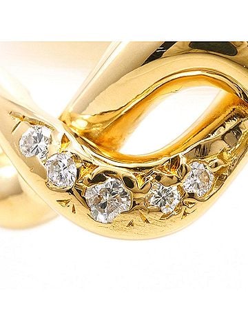 Unbranded 18K (18-karat) Yellow Gold Ring with 0.06ct Diamond, 4.3g Total Weight, Like New Condition, Certificate of Authenticity. (view 2)