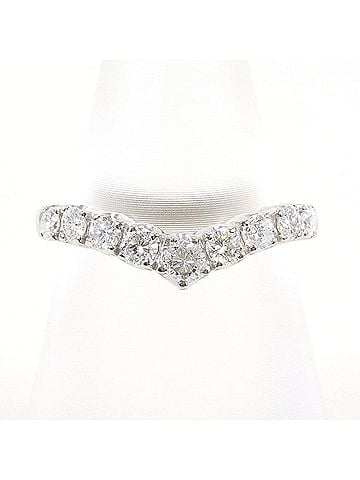 Unbranded PT900 Platinum Ring with 0.50ct Diamond, Certificate of Authenticity Included, Total Weight 3.5g, Like New Condition. (view 1)