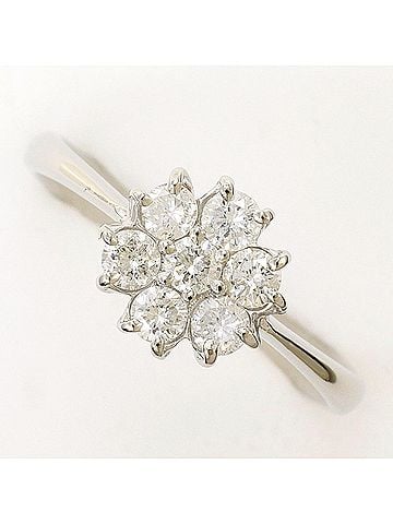 Unbranded PT900 Platinum Ring, 1 Diamond, 0.50ct, with Certificate of Authenticity, Total Weight 3.3g, Like New Condition. (view 1)