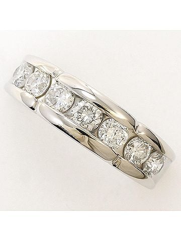 Unbranded PT900 Platinum Ring, 1 Diamond (1.00ct), with Certificate of Authenticity, Total Weight 7.4g, Like New Condition. (view 1)