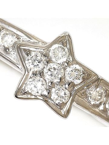 Unbranded 18K (18-karat white gold) ring with 0.24ct diamond, includes appraisal certificate, total weight 3.8g, like new condition. (view 2)