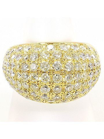 Unbranded 18K (18-karat) Yellow Gold Ring with 5.02ct Diamond, Certificate of Authenticity Included, Total Weight 42.3g, Like New Condition. (view 1)