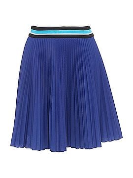 Prada PRADA 2014 royal blue ribbed waistband accordion pleated tennis skirt IT38 XS (view 1)