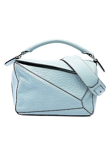 Loewe Small Anagram Embossed Calfskin Puzzle Satchel (view 1)