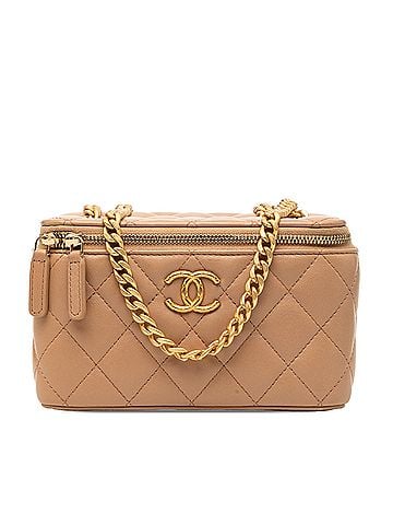 Chanel Small Quilted Lambskin Pillow Crush Vanity Case with Chain (view 1)