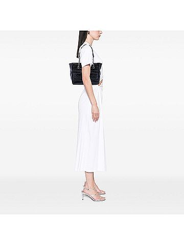 Chanel CC Choco Bar Lambskin Camellia No 5 Tote (view 2)