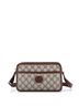 Gucci 100% Coatead Canvas Brown Interlocking G Patch Camera Bag GG Coated Canvas Mini One size - photo 1