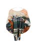 La Fuori Print Green Orange Blouse Size S - photo 2