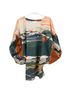 La Fuori Print Green Orange Blouse Size S - photo 1