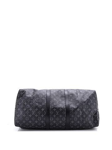 Louis Vuitton Keepall Bandouliere Bag Monogram Eclipse Canvas 55 (view 2)