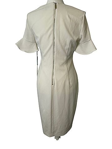 Calvin Klein Ruffle Sleeve Sheath Dress Cocktail Dress (view 2)