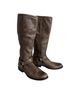 FRYE 100% Leather Solid Brown Boots Size 10 - photo 1