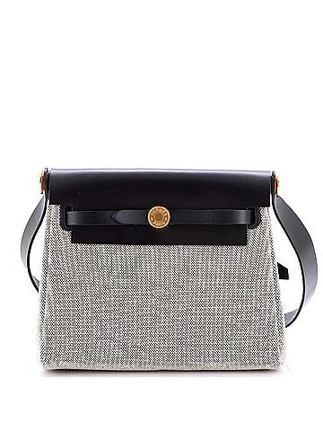 Hermès Herbag Zip Toile and Leather 20 (view 1)