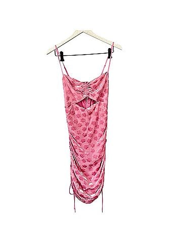 For Love & Lemons pink lusk floral burnout dress Cocktail Dress (view 2)