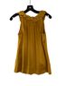 BCBGMAXAZRIA 100% Silk Gold Sleeveless Blouse Size XS - photo 2