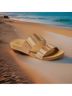 Reef 100% Acrylic Solid Tan Multi Color Sandals Size 9 - photo 7