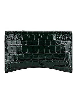 Balenciaga Balenciaga Hourglass Embossed Croco Wallet On Chain (view 2)