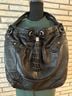 B Makowsky 100% Leather Black Leather Hobo One size - photo 3