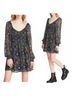 Steve Madden 100% Polyester Floral Black Casual Dress Size M - photo 4