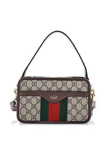 Gucci Ophidia Top Handle Camera Bag GG Coated Canvas Small (view 1)