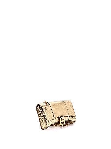 Balenciaga Hourglass Chain Wallet Crocodile Embossed Leather (view 2)