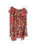 Ulla Johnson 100% Silk Floral Orange Red Silk Skirt Size 10 - photo 5