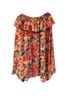 Ulla Johnson 100% Silk Floral Orange Red Silk Skirt Size 10 - photo 10