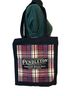 Pendleton 100% Cotton Plaid Black Red White Leather Tote One size - photo 1