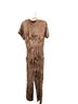 Focus 100% Cotton Tie-dye Gold Jumpsuit Size M - photo 2