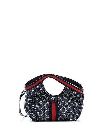 Gucci Giglio Tote GG Denim Small (view 1)