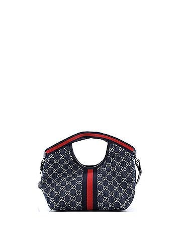 Gucci Giglio Tote GG Denim Small (view 2)